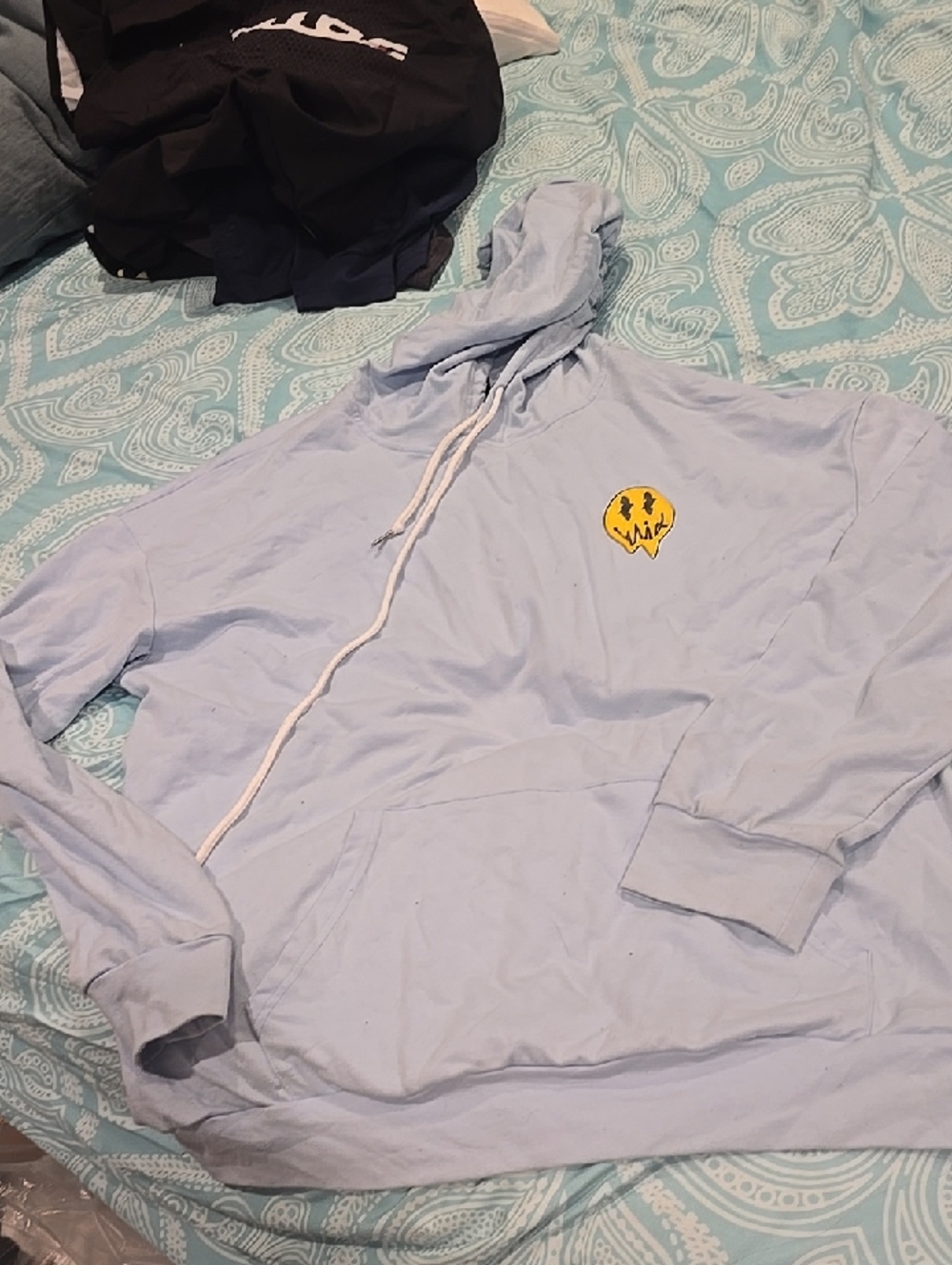 ❤️10/$10 Nwot SHEIN Light Blue Hooded Pullover